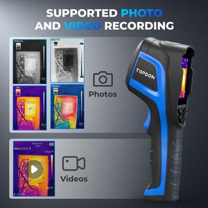 TOPDON TC004 haute résolution précision 256*192 portable Android thermographie voiture infrarouge thermique Scanner imageur caméra d'imagerie - Product Image 3