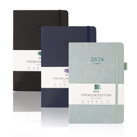 Carnet de notes scolaire personnalisé A5 à spirales en cuir PU avec stylo et logo personnalisé