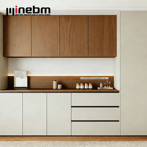 Portes d'armoires de <span class=keywords><strong>cuisine</strong></span> modernes en chêne miel, armoires de <span class=keywords><strong>cuisine</strong></span> en bois massif, idées d'armoires de <span class=keywords><strong>cuisine</strong></span> compactes pour petites cuisines - Product Image 3