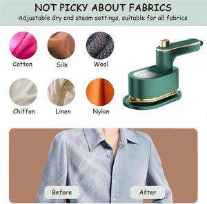 Portable Handheld Clothing Steamer Anti-Scald Base for Dry Wet Ironing Travel-Friendly Electronic Iron for Home Office - Product Image 4