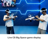 VR Parque Multijugador Free Roam Arena 9D VR Stand Realidad Virtual Walking Shooting Simulador Juegos