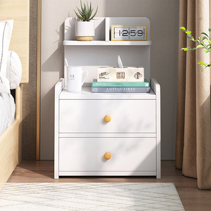 Hiện đại đơn giản cạnh giường ngủ bảng lưu trữ giá hợp thời trang mini tủ cho hộ gia đình nhỏ dễ dàng sử dụng bảng gỗ phong cách nội thất phòng ngủ - Product Image 1