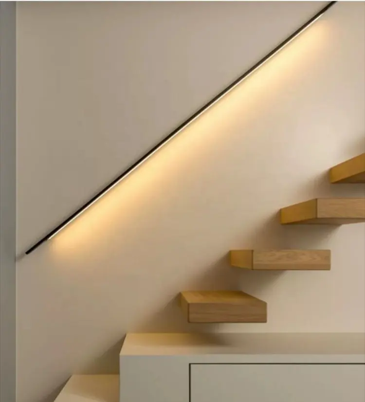 Running water led stair light For Motion sensor led stairs lighting smart stairway light strip app control staircase