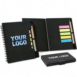 Carnet en papier kraft personnalisable avec logo, bloc-notes portable avec stylo pour l'école, les affaires, la promotion, cadeau créatif, blocs-notes - Product Image 1