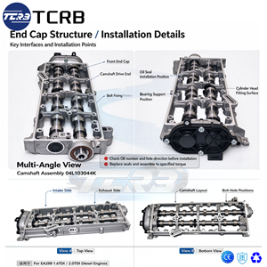 Die Nockenwellenbaugruppe ist für Audi Q5 Q3 A4 S4 A5 S5 A6 S6 A3 S3 VW Golf Touran Beetle ab 04L103044AE 04L103044K 04L103044AD - Product Image 2