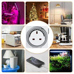 24 giờ phân đoạn hẹn giờ chuyển đổi/Hẹn Giờ Cơ khí cắm ổ cắm UK 3 pin <span class=keywords><strong>Plug</strong></span>-<span class=keywords><strong>in</strong></span> hẹn giờ ổ cắm - Product Image 6
