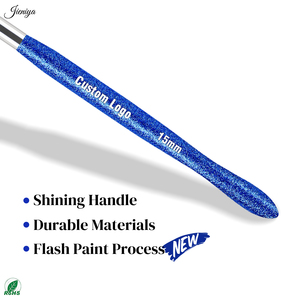 Prix compétitif, Ensemble de 3 pinceaux <span class=keywords><strong>liner</strong></span> pour nail art à poils en nylon, manche en plastique <span class=keywords><strong>bleu</strong></span> avec paillettes, pour gel, usage en salon - Product Image 4