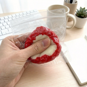 Jouet Squishy Unique et Amusant en Forme de Fraise, en TPR Souple à Rebond Rapide, Anti-Stress, <span class=keywords><strong>pour</strong></span> le Bureau, la Maison, les <span class=keywords><strong>Adolescents</strong></span> et les Adultes - Product Image 2