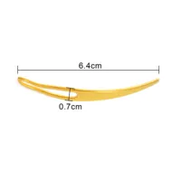 2 Pcs/Sachet Aiguilles Courbées en Acier Inoxydable pour Dreadlocks, Sisterlocks et Confection de Perruques