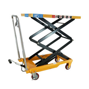 Meja Angkat Elektrik 1m 3m 2 Ton, Mekanisme Manual Mini Kecil, Platform Angkat Hidrolik Gunting untuk Dijual - Product Image 1