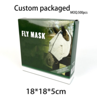 Masque pour cheval respirant de haute qualité, anti-moustiques, anti-insectes, couvre-tête de cheval, masque anti-moustiques pour le visage du cheval