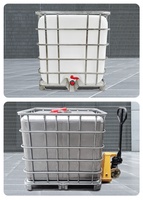 Vente directe d'usine polyéthylène utilisé 1000 litres Ibc réservoir en plastique Ibc réservoir réservoir d'eau portable