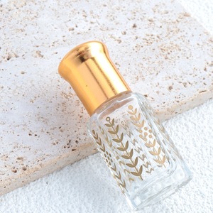 Commercio all'ingrosso 3ml vuoto Oud Attar bottiglie di vetro con tappo a vite e bastone <span class=keywords><strong>per</strong></span> immersione stampato a caldo <span class=keywords><strong>per</strong></span> olio di profumo Premium - Product Image 4