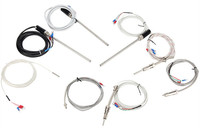Thermocouple Pt100 ultra-fin diamètre 1.5mm minuscule capteur de température 2mm sonde à trois ou quatre fils