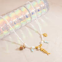 Collar de Acero Inoxidable con Colgante de Cuerda de la Serie Océano, de Moda y Gran Venta 2026, Collar Colorido de Acero Inoxidable