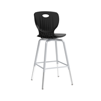 Tabouret de bar haut moderne, réglable en hauteur, pieds en métal, mobilier commercial pour restaurant, café, atelier extérieur, salle à manger, bureau