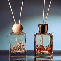 Diffuseur de parfum d'ambiance de luxe en feuille d'or pour la maison, aromathérapie, diffuseur parfumé pour la décoration de chambre, cadeau, prend en charge la personnalisation