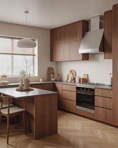 Cbmmart hiện đại tùy chỉnh tủ bếp sàn cửa gỗ sồi trắng tự nhiên <span class=keywords><strong>verneer</strong></span> kết thúc cơ chế đóng êm phong cách Châu Âu - Product Image 6