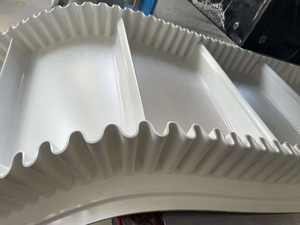 Jingtian สายพานลำเลียงพีวีซีสีเขียว4มม. พร้อมพุก T40สำหรับเครื่องคัดแยกอาหารและเครื่องดื่มทนทาน - Product Image 3