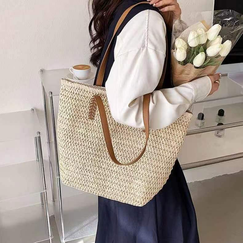 Handmade Crochet Woven Bag Women Summer