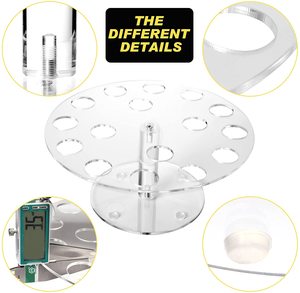 Ice Cream Cone Chủ Rõ Ràng Acrylic Cone <span class=keywords><strong>Display</strong></span> Đứng Đám Cưới Bên Kỷ Niệm Giáng Sinh Kẹo Trang Trí Với 16 Lỗ - Product Image 6