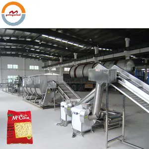 Línea de producción automática de patatas fritas, línea completa de iqf, palos de patatas fritas frescas, fabricación de palos, precio de planta de procesamiento para la venta