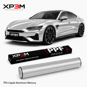 ฟิล์มหุ้มรถยนต์ XP3M อลูมิเนียมเหลว สีเมทัลลิกเงา TPU ความหนา 7.5 มิล ซ่อมแซมตัวเองได้ ป้องกันรอยขีดข่วน ป้องกันการเหลือง - Product Image 1