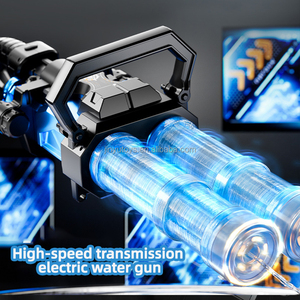 Pistola ad Acqua Elettronica Rotante con Tiro Continuo, Capacità a Zaino, Doppio Tubo, Illuminazione, Giocattolo per Adulti - Product Image 5
