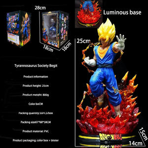 10 diseños de animación OEM juguetes de resina de PVC de alta calidad acción y juguete 26cm DBZ Freezer Cell Picolo Vegeta Gohan <span class=keywords><strong>Goku</strong></span> Trunks <span class=keywords><strong>Gotenks</strong></span> - Product Image 6