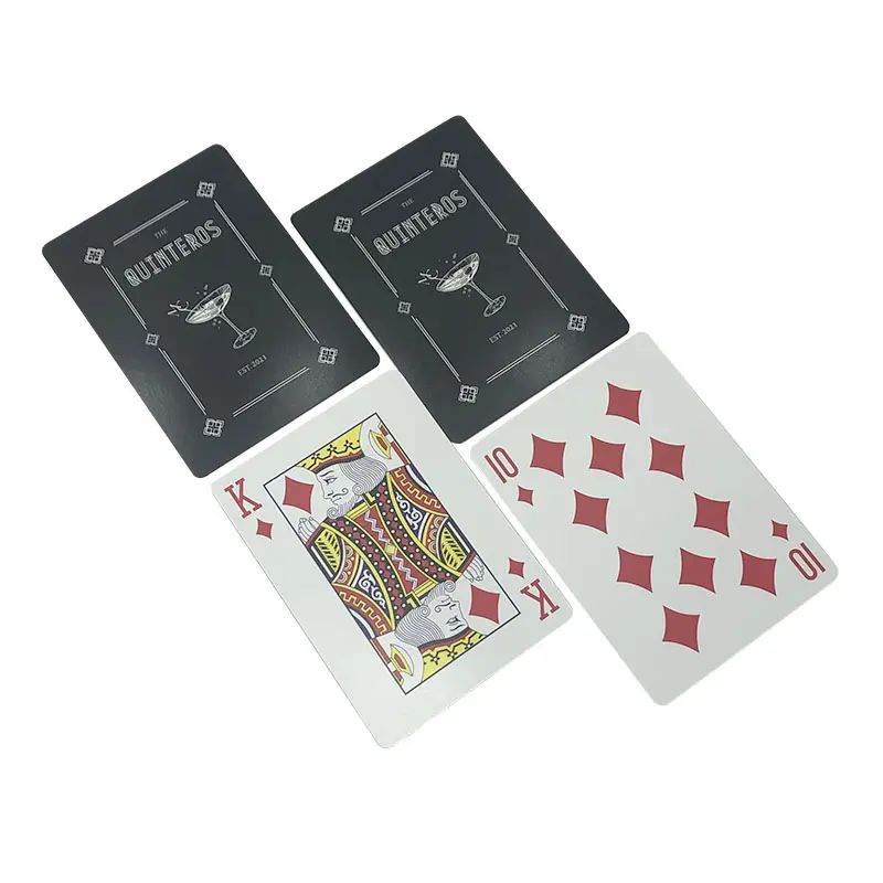 Dongguan Fabricante Custom Design Família Jogando Cartas Jogos Papel Reciclagem 54 Poker Jogando Cartas