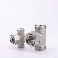 Conector de Tubería Roscado de 3 Vías, Tipo T, de Acero Inoxidable SS316/SS304, para Agua y Aceite a Alta Presión, Venta al Por Mayor de Fábrica