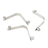RESSORT DE BOUTON POUSSOIR EN MÉTAL SOLIDE, ÉPINGLE DE TUBE DE VERROUILLAGE À CLIP, CLIP DE RESSORT EN FORME DE V POUR TUBE
