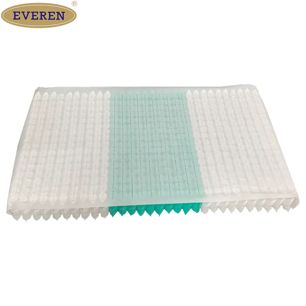 EVEREN 5 colchones zonificados colchón de muelles helicoidales de bolsillo para muebles de dormitorio