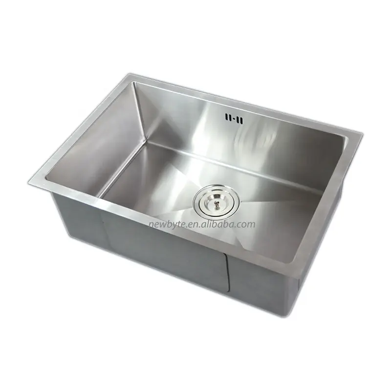 カスタマイズレストランクリーニング皿洗面台カウンタートップ304ステンレス鋼キッチンシンク