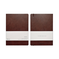 Carnet ligné SIDAIXUE, format A5 A4, couverture rigide marron, papier ligné crème épais 120 g/m²