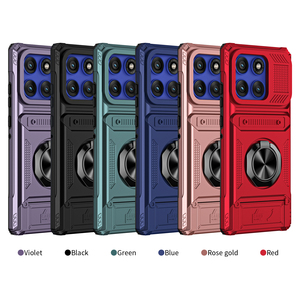 Funda para Teléfono <span class=keywords><strong>Motorola</strong></span> <span class=keywords><strong>Edge</strong></span> 50 50Pro 50Fusion, Diseño de Armadura, Material TPU+PC, Protección Anticaídas de 360 Grados, Soporte para Tarjetas - Product Image 1
