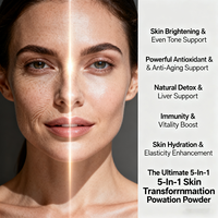 GLUTA GLOW SPARKLE Poudre de peptides de collagène multiples avec L-Glutathion pour l'hydratation et le soin quotidien de la peau