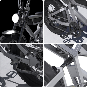 Bicicleta Eléctrica ZUMI OEM ODM de 48V 1000W con Llantas Anchas, Gran Autonomía, Suspensión Completa y Cuadro de Aluminio para Adultos, Bicicleta de Montaña Rápida M - Product Image 2
