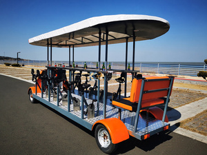 รถรางไฟฟ้าจักรยานเบียร์6สปีดรถเข็นสำหรับผับข้อเสนอพิเศษ - Product Image 3