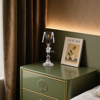 Lampe de bureau mini en cristal à facettes multiples, avec tige sculptée, pour table de chevet de chambre à coucher de style cottage français moderne