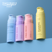 Bouteille en plastique à pompe moussante OEM de luxe 100 120 150 ml pour savon mousseux, emballage pour soins du visage et produits de soin personnel