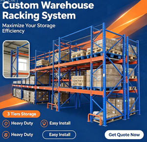 Heavy Duty Industrial Steel Garage Shelving Unit Pallet <b>Racking</b> Corrosion Protection for Workshop Warehouse Use Metal <b>Storage</b> - Product Image 5