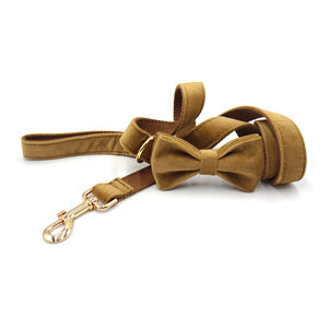 En çok satan ürünler 2024 sevimli kahve kadife köpek çiçek moda köpekler için evcil hayvan göğüs tasması klasik sakinleştirici yaka - Product Image 5