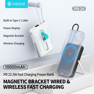 <span class=keywords><strong>Cargador</strong></span> Portátil Magnético de 22.5W y 10000mAh con Cable Integrado y Soporte Metálico, Pantalla LED PB-24, Venta al Por Mayor - Product Image 3