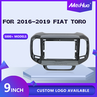 Meihua gros voiture Android Radio navigateur cadre pour 9 pouces FIAT TORO 2016-2019 Kit tableau de bord Fascia panneau