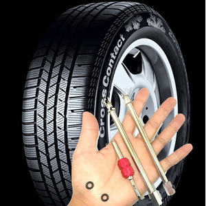 Brass Extension Rod For <b>Car</b> Tire <b>Inflation</b> 5 Piece Set American Mouth Tubeless Valve Compact <b>Car</b> Motorcycle Use - Product Image 3