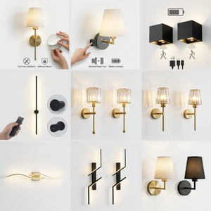<span class=keywords><strong>L</strong></span>ámpara de Pared Clásica <span class=keywords><strong>N</strong></span>órdica Inalámbrica para Interiores, Aplique de Luz LED Recargable con Batería, Montaje en Pared y Control Remoto para Decoració<span class=keywords><strong>n</strong></span> del Hogar - Product Image 1