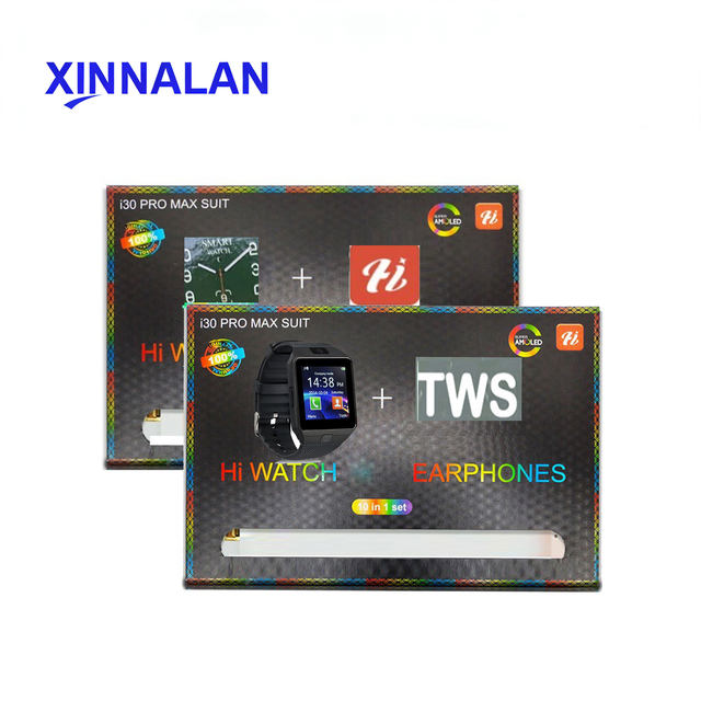 Hot Selling Smart Watch Earphones 10-in-1 Sports Wristwatch Gift Set for Men Women I30 Promax Suit