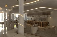 Conception réaliste de restaurants, design de comptoirs de bar de salon d'hôtel de luxe, fabrication de mobilier moderne pour bars et restaurants