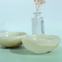 Luxus elegante Marmors chale natürliche runde Marmors chleife mit Obst-Display für Home Decoration Esstisch Herzstück